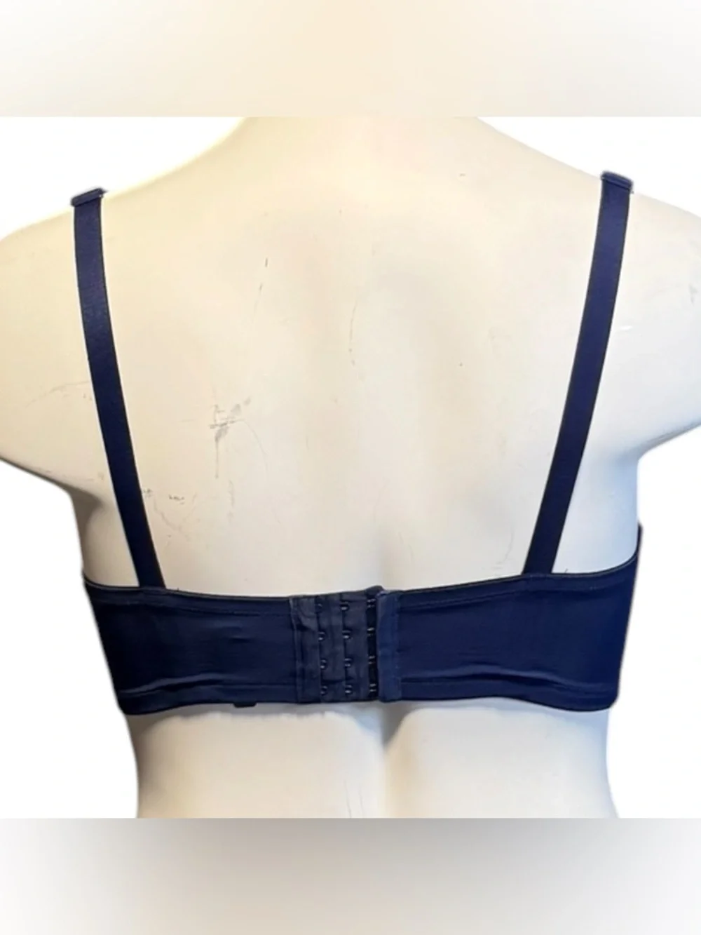 Adore Me 42G Underwire Lace Bra Navy Pink Strappy Plus Size NWT